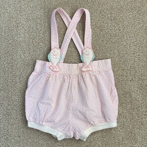 Vintage Asorba seersucker fish romper sunsuit
